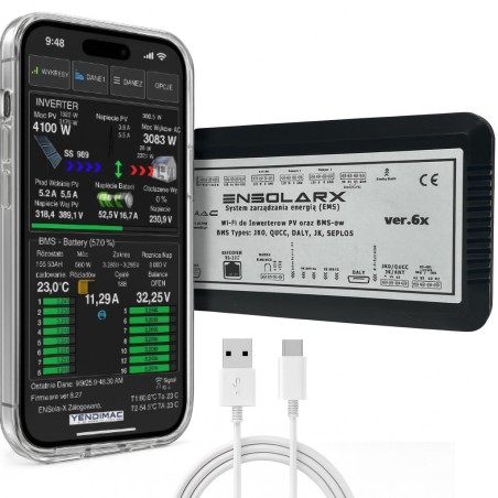 ENSolarX ver.6X -- EMS System, Moduł Wi-Fi, System Kontroli PV oraz energii elektrycznej.